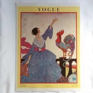 Vintage Vogue Poster Hot Weather Fashions Number July 1 1918